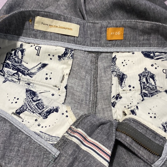 Anthropologie Linen Pilcro Heathered Wide Leg Pant Size 6 - Picture 11 of 16